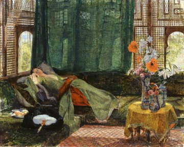 シエスタ ジョン・フレデリック・ルイス アラブ Oil Paintings